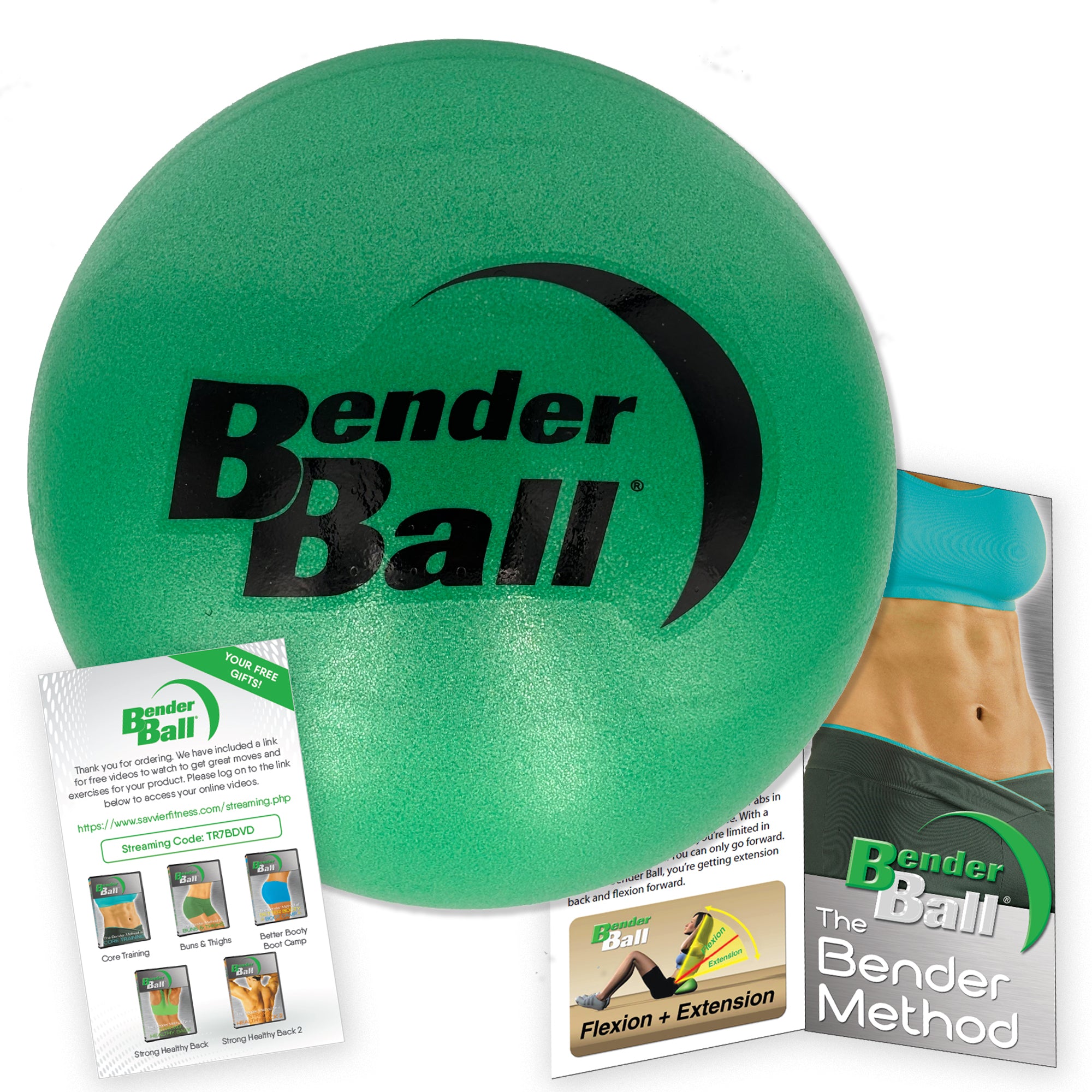 Bender Ball Core Training Kit (Green, Blue, Black, Purple)