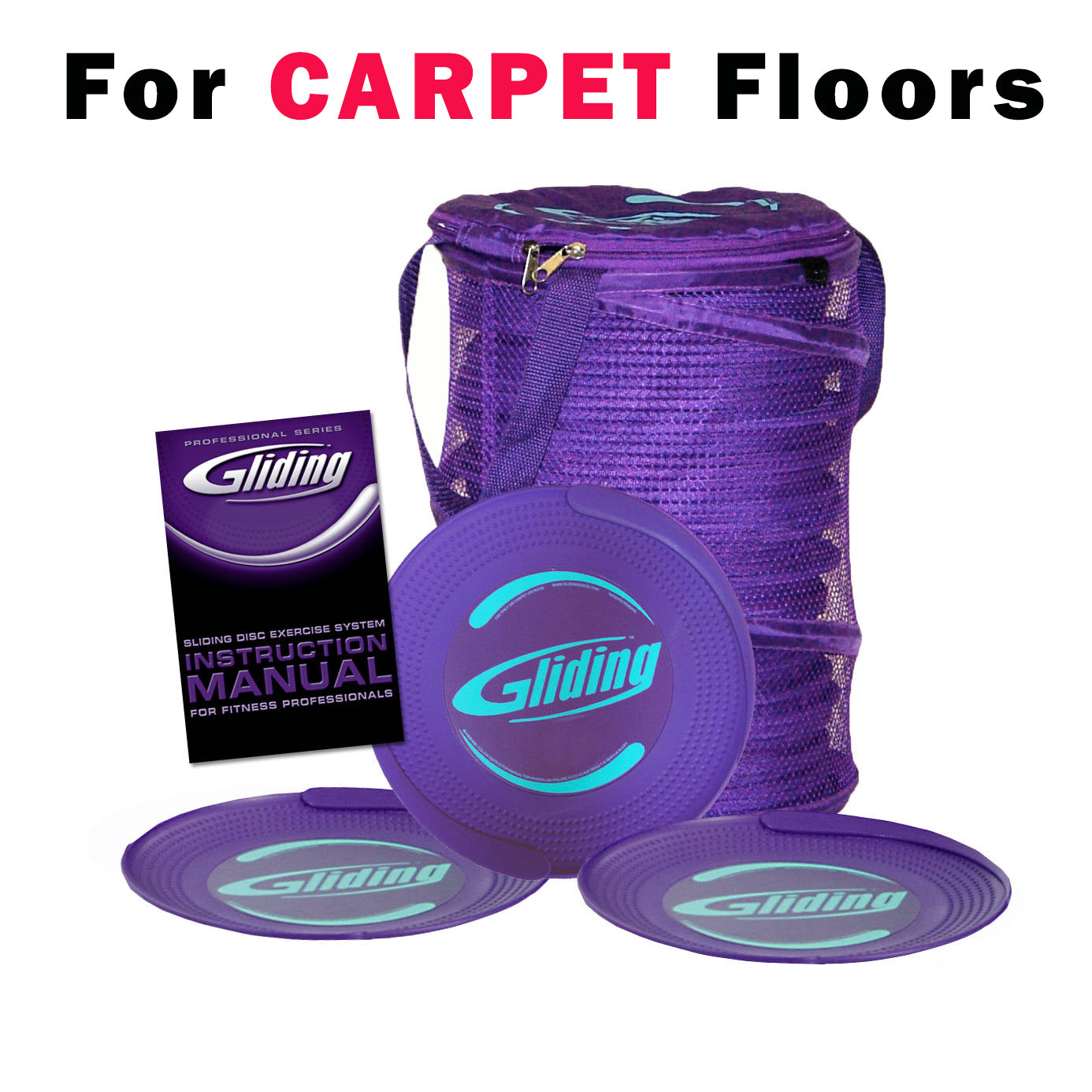 Discos deslizantes - Paquete Club de 25 pares - Pisos alfombrados 